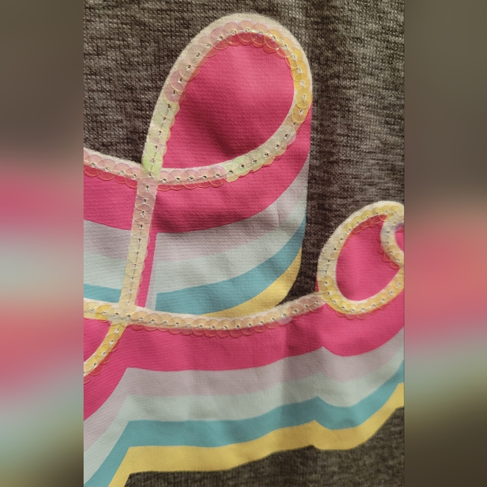 Gray Tank Top with Colorful 'Love' Graphic - Picture 2 of 4
